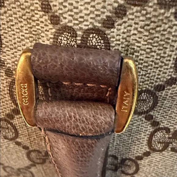 Vintage Gucci Monogram Canvas Bag with Red and Green Accent - Picture 15 of 15